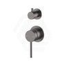 Bella Vista Mica Stainless Steel Shower Wall Diverter Mixer with Separate Round Plates Variant Colour Available