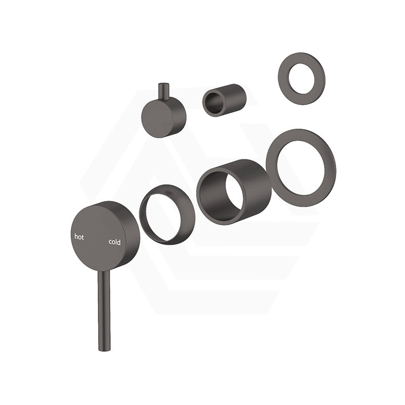 Bella Vista Mica Shower Wall Diverter Mixer Trim Kit Only with Separate Round Plates Variant Colour Available