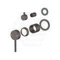 Bella Vista Mica Shower Wall Diverter Mixer Trim Kit Only with Separate Round Plates Variant Colour Available
