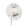 Bella Vista Mica Round Stainless Steel Shower Wall Diverter Mixer Brushed Nickel