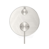 Bella Vista Mica Round Stainless Steel Shower Wall Diverter Mixer Brushed Nickel