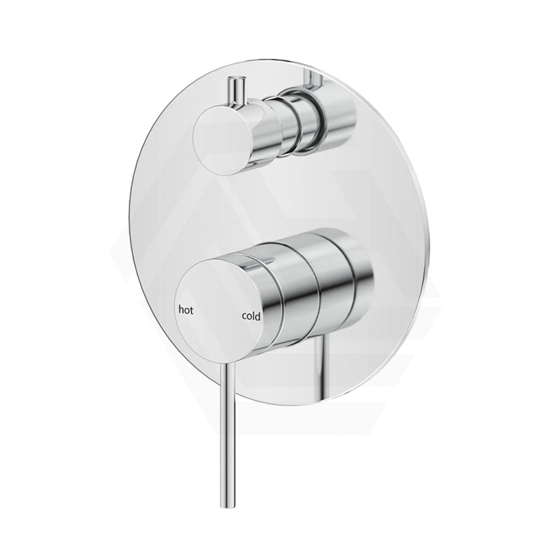Bella Vista Mica Round Stainless Steel Shower Wall Diverter Mixer Chrome