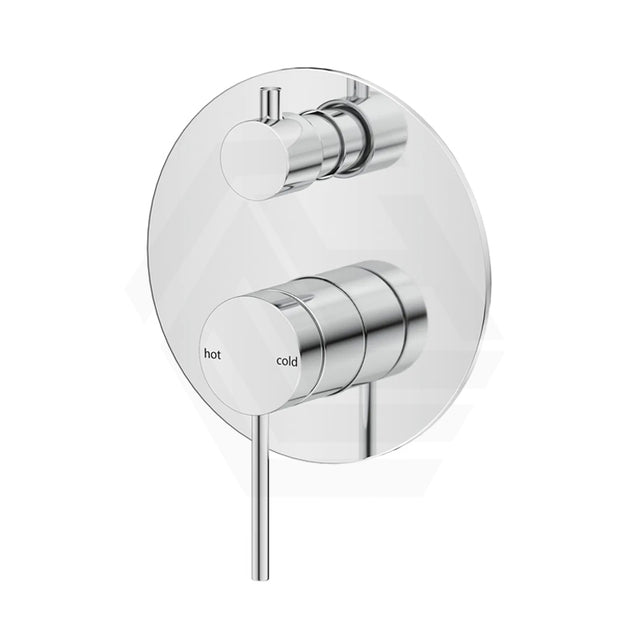 Bella Vista Mica Round Stainless Steel Shower Wall Diverter Mixer Chrome