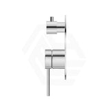 Bella Vista Mica Round Stainless Steel Shower Wall Diverter Mixer Chrome