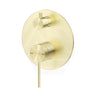Bella Vista Mica Round Stainless Steel Shower Wall Diverter Mixer Brushed Gold