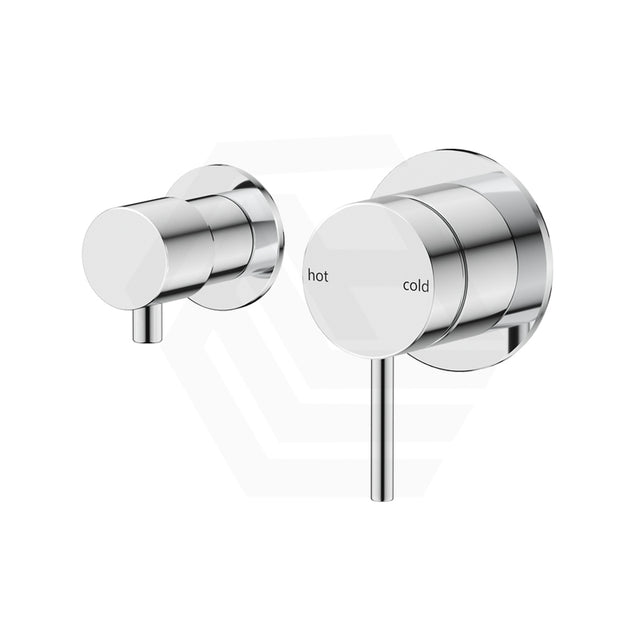 Bella Vista Mica Stainless Steel Shower Wall Diverter Mixer Sideways Chrome