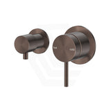 Bella Vista Mica Stainless Steel Shower Wall Diverter Mixer Sideways Dusk Bronze