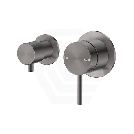 Bella Vista Mica Shower Wall Diverter Mixer Sideways Trim Kit Only Gunmetal Grey