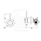Bella Vista Mica Shower Wall Mixer Trim Kit Only with Upwards Handle Variant Colour Available