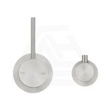 Bella Vista Mica Shower Wall Diverter Mixer Sideways Trim Kit Only with Upwards Handle Brushed Nickel