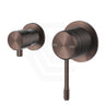 Dusk Bronze Bella Vista Mica Fluted Stainless Steel Shower Wall Mixer Diverter Set