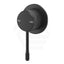 Matt Black Bella Vista Mica Fluted Round Stainless Steel Shower Mixer Wall Mounted