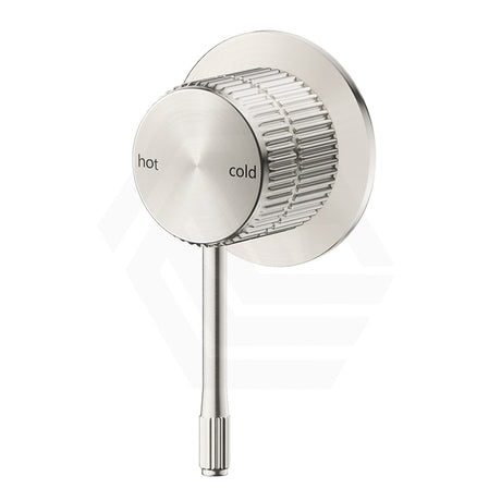 N#5(Nickel) Bella Vista Mica Fluted Round Stainless Steel Shower Mixer Wall Mounted
