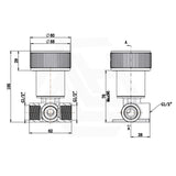 Bella Vista Mica Fluted Round Stainless Steel Progressive Shower Mixer