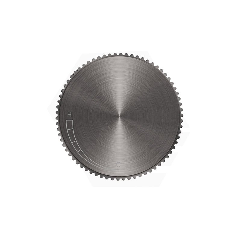 M#6(Gunmetal-Grey) Bella Vista Mica Fluted Round Stainless Steel Progressive Shower Mixer