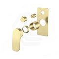 Bella Vista Kaza Rectangle Wall Mixer with Diverter Trim Kit Only Variant Colour Available