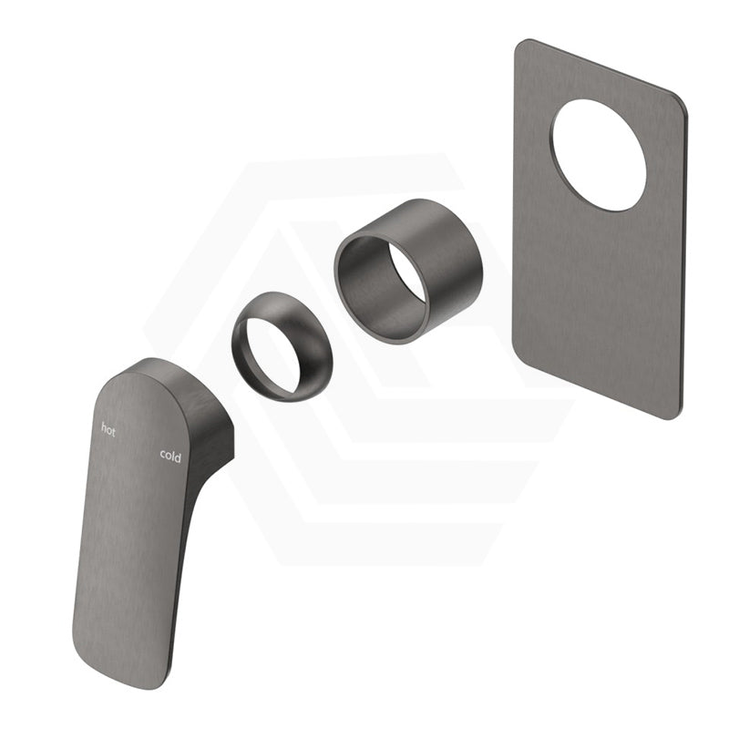 Bella Vista Kaza Rectangle Plate Brass Wall Mixer Trim Kits Only for Shower/Bath Variant Color Available