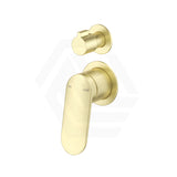 Bella Vista Lantra Round Brass Wall Mixer with Diverter Variant Colour Available