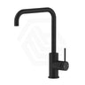 Bella Vista Mica Soft-Square Stainless Steel Sink Mixer Black