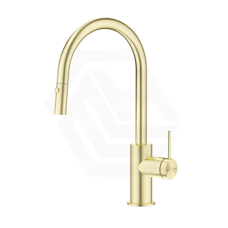Bella Vista Mica Gooseneck Stainless Steel Pull-Out Sink Mixer French Gold