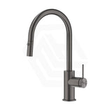 Bella Vista Mica Gooseneck Stainless Steel Pull-Out Sink Mixer Gun Metal