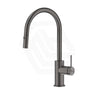 Bella Vista Mica Gooseneck Stainless Steel Pull-Out Sink Mixer Gun Metal