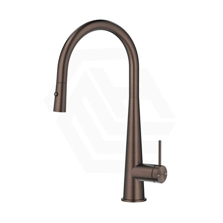 Bella Vista Mica Stainless Steel Pull-Out Cone Sink Mixer Dusk Bronze