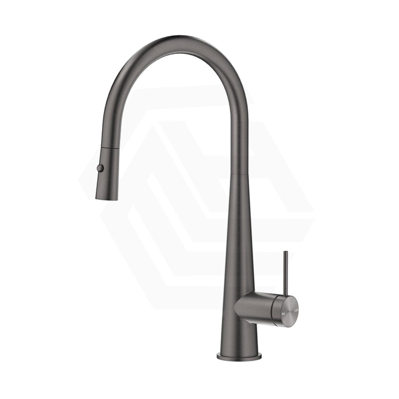Bella Vista Mica Stainless Steel Pull-Out Cone Sink Mixer Gun Metal