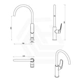 Bella Vista Kaza Sink Mixer Solid Brass for Kitchen Available in Variant Colors