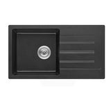 770x440x160mm Bella Vista Fomos Granite Stone Kitchen Sink with Drainer Board Single Bowl Top/Undermount