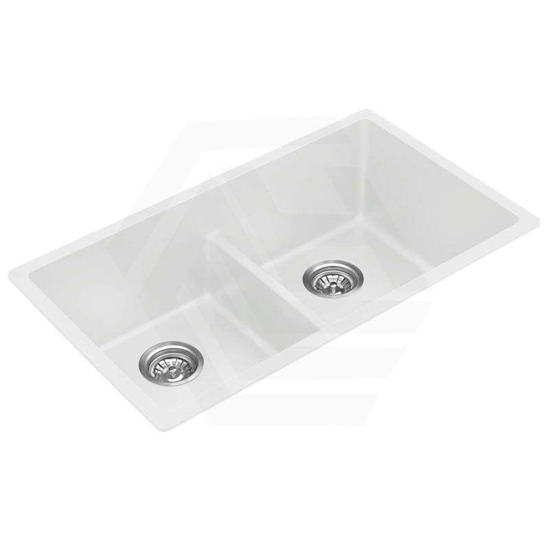 790x460x250mm Bella Vista Fomos Granite Stone Kitchen Sink Double Bowls Top/Undermount - Colour Available