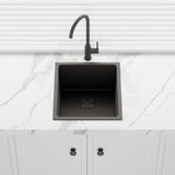380x440x250mm Bella Vista Luminare 1.2mm Top/Undermount Single Bowl Kitchen Sink Stainless Steel - Colour Available