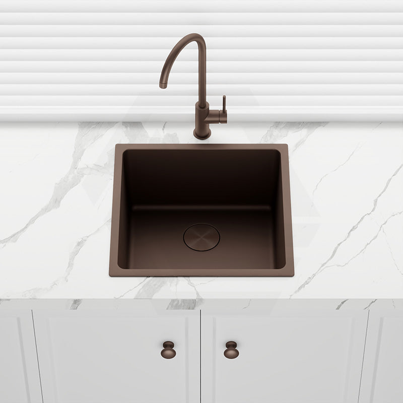 440x440x250mm Bella Vista Luminare 1.2mm Top/Undermount Single Bowl Kitchen Sink Stainless Steel - Colour Available