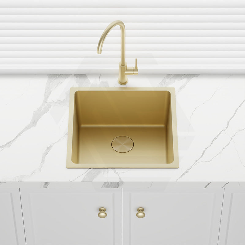 440x440x250mm Bella Vista Luminare 1.2mm Top/Undermount Single Bowl Kitchen Sink Stainless Steel - Colour Available
