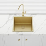 440x440x250mm Bella Vista Luminare 1.2mm Top/Undermount Single Bowl Kitchen Sink Stainless Steel - Colour Available