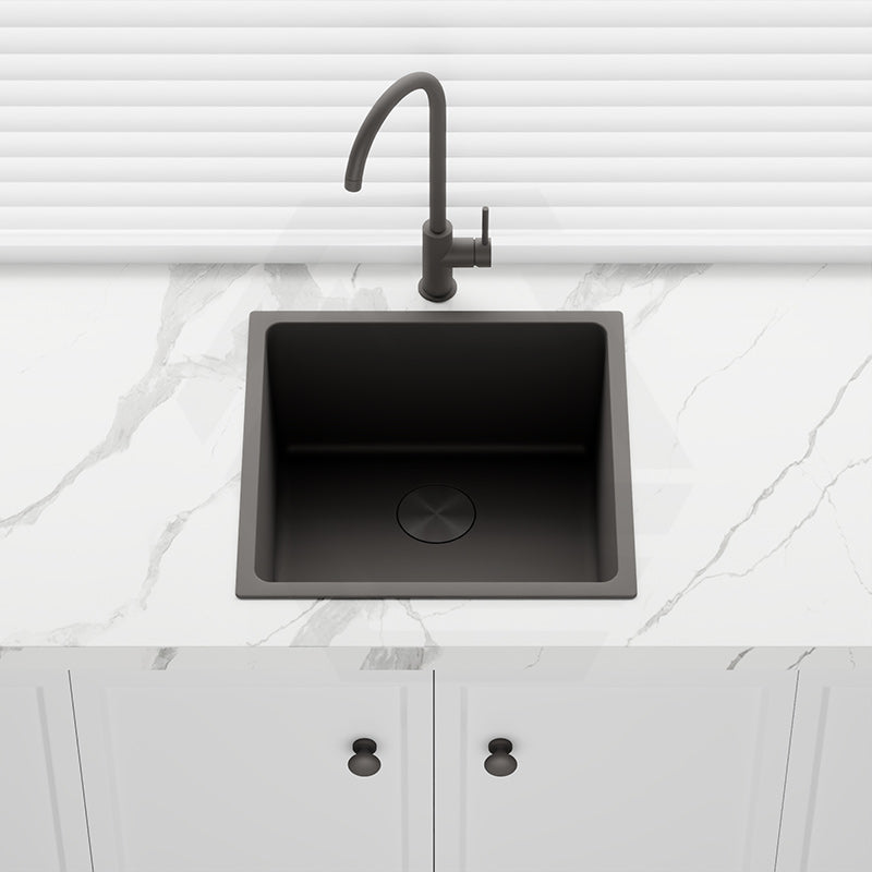440x440x250mm Bella Vista Luminare 1.2mm Top/Undermount Single Bowl Kitchen Sink Stainless Steel - Colour Available