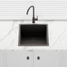 440x440x250mm Bella Vista Luminare 1.2mm Top/Undermount Single Bowl Kitchen Sink Stainless Steel - Colour Available