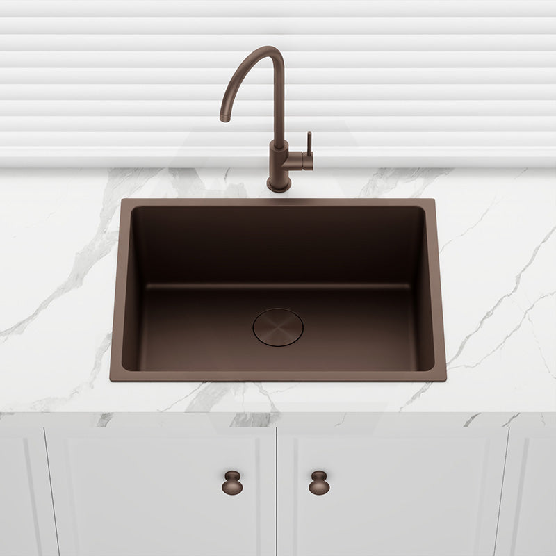 580x440x250mm Bella Vista Luminare 1.2mm Top/Undermount Single Bowl Kitchen Sink Stainless Steel - Colour Available
