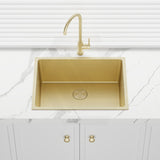 580x440x250mm Bella Vista Luminare 1.2mm Top/Undermount Single Bowl Kitchen Sink Stainless Steel - Colour Available