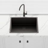 580x440x250mm Bella Vista Luminare 1.2mm Top/Undermount Single Bowl Kitchen Sink Stainless Steel - Colour Available
