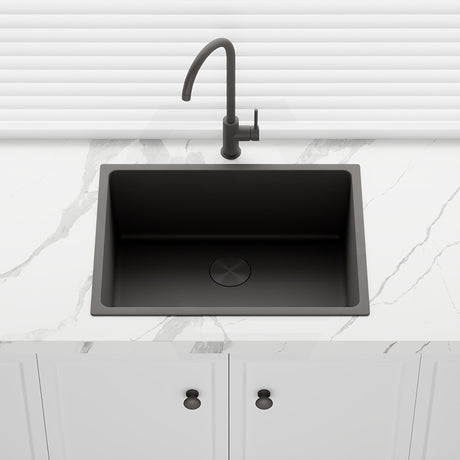580x440x250mm Bella Vista Luminare 1.2mm Top/Undermount Single Bowl Kitchen Sink Stainless Steel - Colour Available