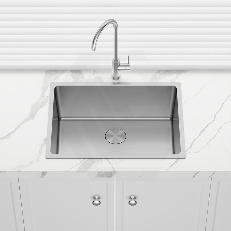 580x440x250mm Bella Vista Luminare 1.2mm Top/Undermount Single Bowl Kitchen Sink Stainless Steel - Colour Available