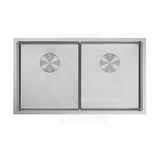 760x440x250mm Bella Vista Luminare 1.2mm Top/Undermount Double Bowls Kitchen Sink Stainless Steel - Colour Available