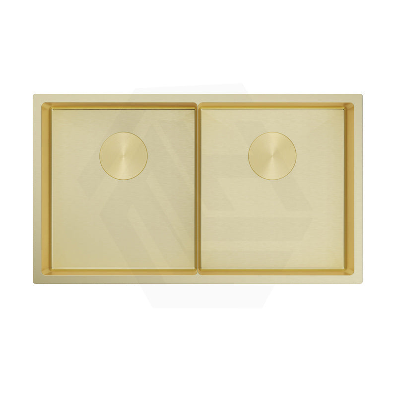760x440x250mm Bella Vista Luminare 1.2mm Top/Undermount Double Bowls Kitchen Sink Stainless Steel - Colour Available