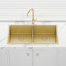 760x440x250mm Bella Vista Luminare 1.2mm Top/Undermount Double Bowls Kitchen Sink Stainless Steel - Colour Available