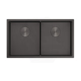760x440x250mm Bella Vista Luminare 1.2mm Top/Undermount Double Bowls Kitchen Sink Stainless Steel - Colour Available