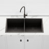760x440x250mm Bella Vista Luminare 1.2mm Top/Undermount Double Bowls Kitchen Sink Stainless Steel - Colour Available