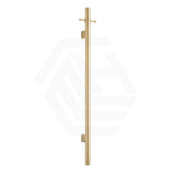 Bella Vista Mica 12V 950mm Stainless Steel Vertical Single Heated Towel Rail for Bathroom Variant Color Available