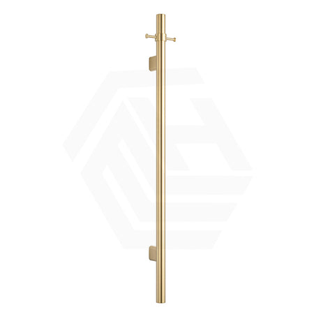 Bella Vista Mica 12V 950mm Stainless Steel Vertical Single Heated Towel Rail for Bathroom Variant Color Available