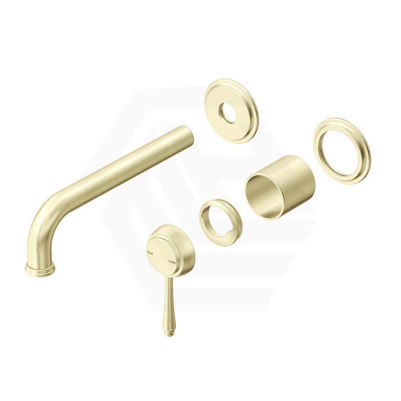 Bella Vista Mica Heritage 185mm Stainless Steel Wall Mixer with Spout Variant Colour Available